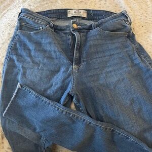 Hollister Women's Super Skinny Jeans - Blue size 12